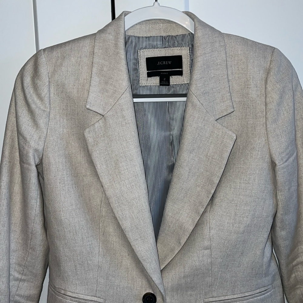 J crew Parke cream blazer